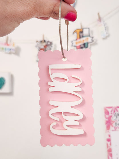 Scalloped Bag Tag
