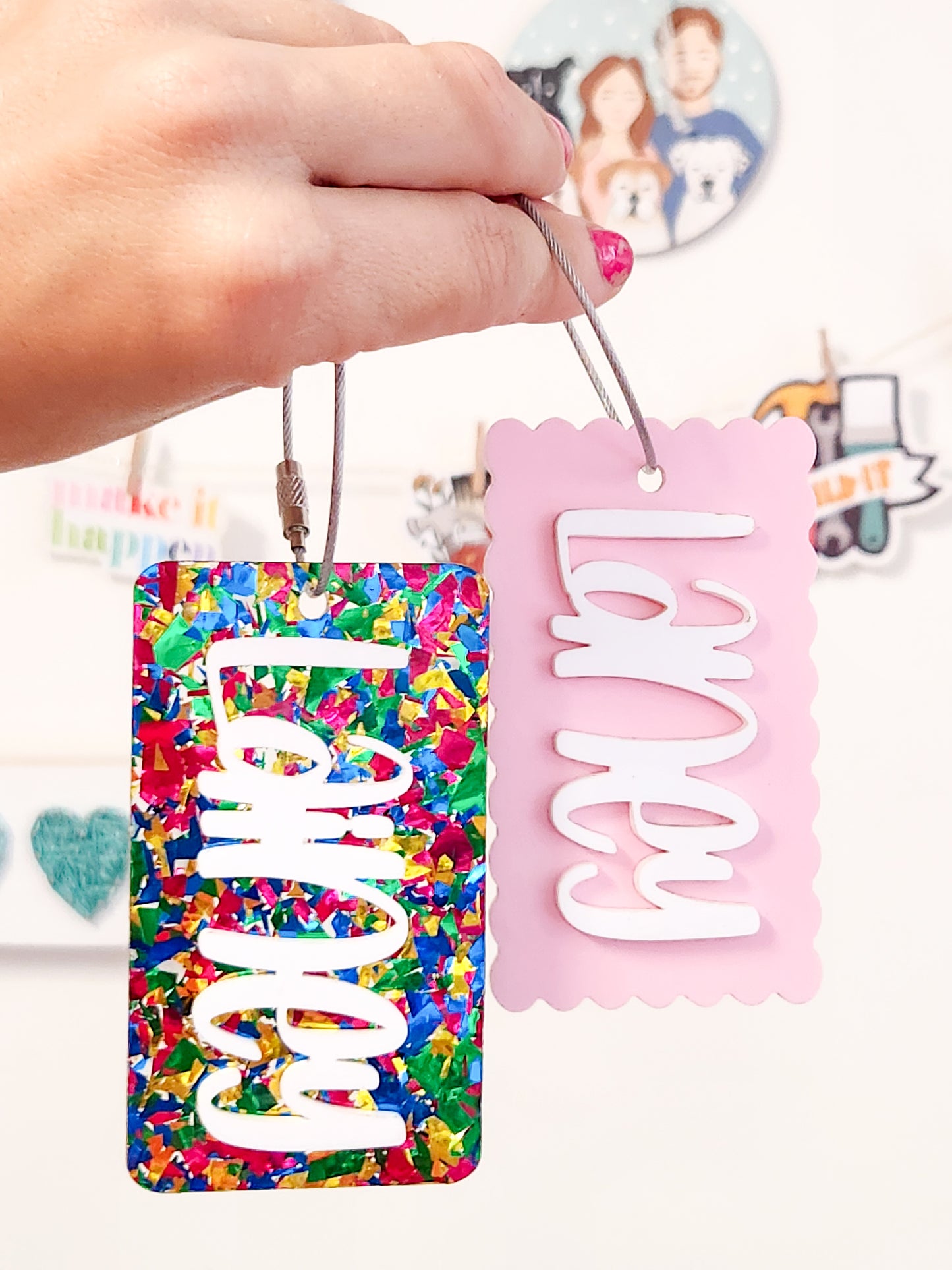 Scalloped Bag Tag
