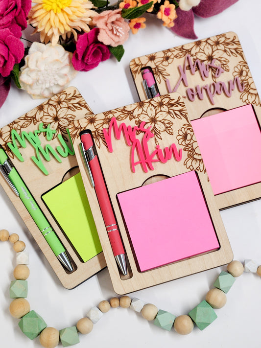 Sticky Note & Pen Holder