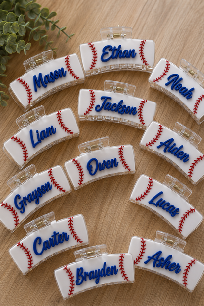 Bulk Order for Sports Themed Claw Clip
