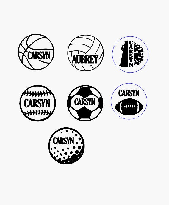 Leatherette Ball Sports Name Tag