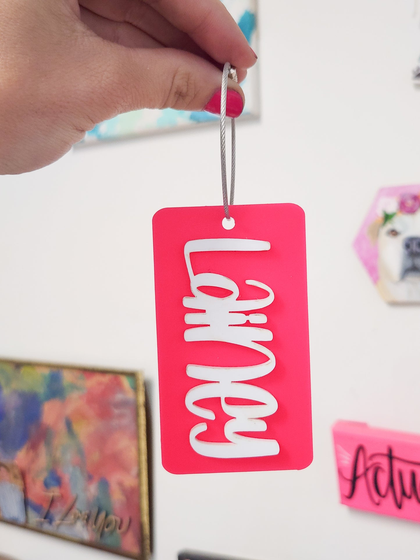 Acrylic Bag Tag